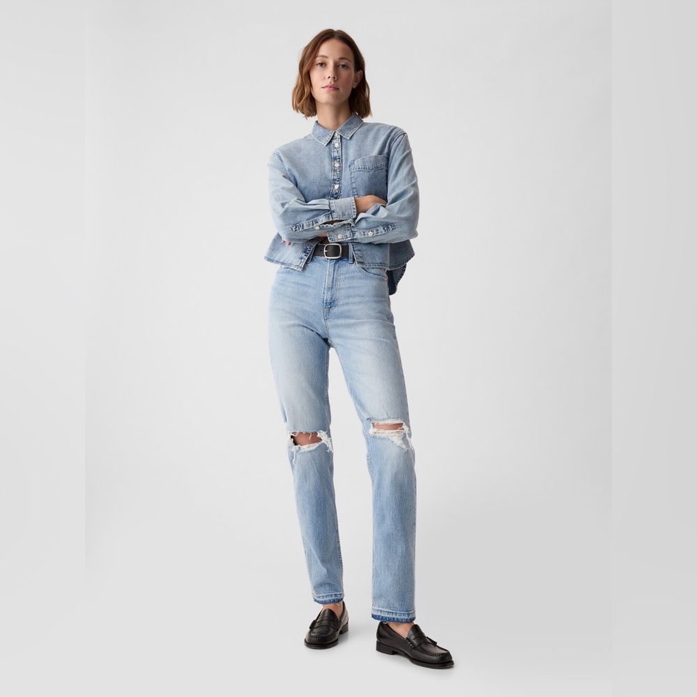 GAP Light Blue Straight Leg Jeans